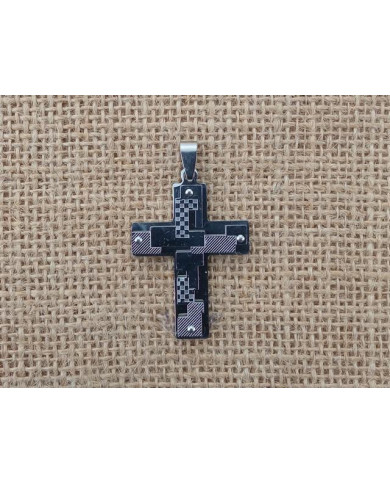 CRUZ ACO 45MM TRAB. DESGIN CRISTO